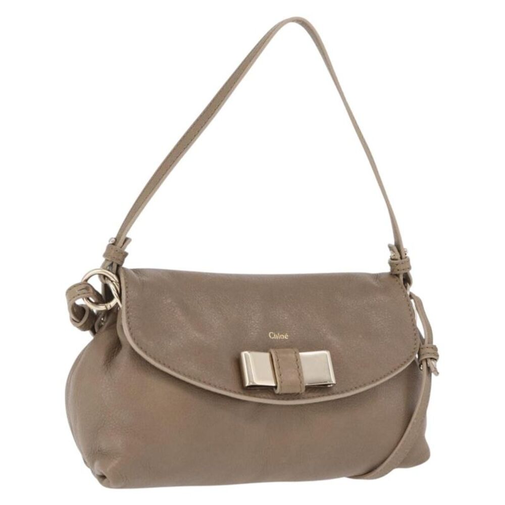 Chloe Lily Leather Beige Leather Shoulder Bag Bag
